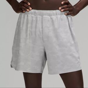 NWT lululemon surge short 6" lined - jacquard camo silver